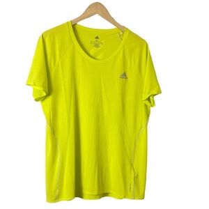 adidas Women's Neon Yellow Muscle Tee